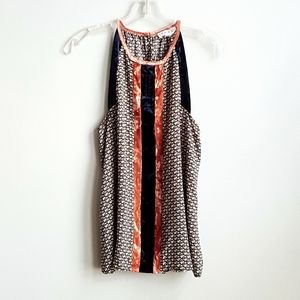 THML velvet panel tank with keyhole front size M